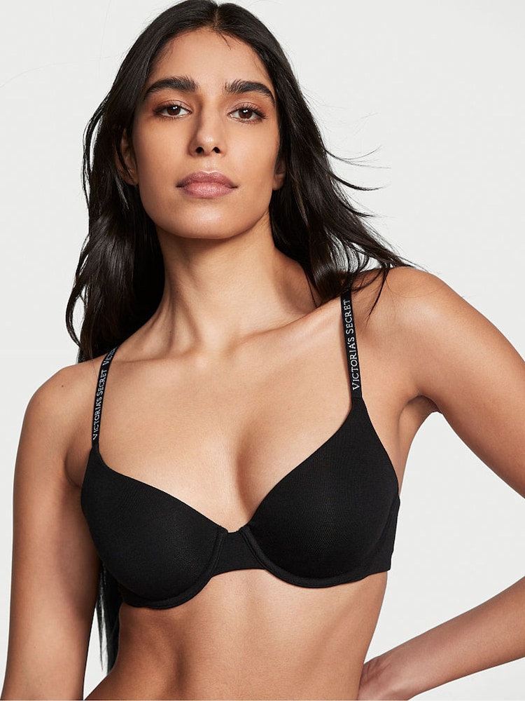 Victoria's Secret Black Smooth Demi Lightly Lined Bra - Image 1 of 3