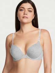Victoria's Secret Grey Heather Strap Add 2 Cups Push Up Bra - Image 1 of 3