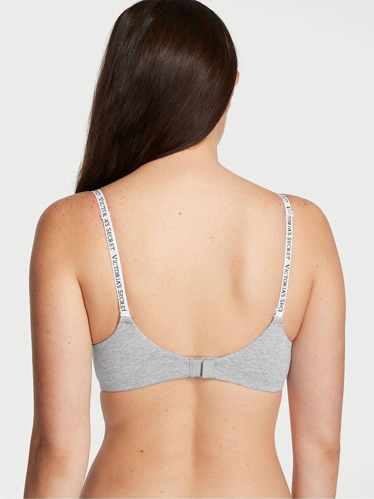 Victoria's Secret Grey Heather Strap Add 2 Cups Push Up Bra - Image 2 of 3