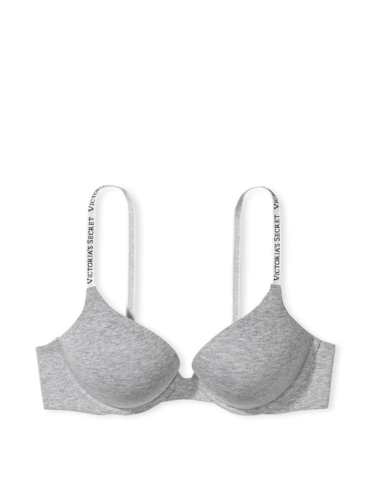 Victoria's Secret Grey Heather Strap Add 2 Cups Push Up Bra - Image 3 of 3 Victoria's Secret Grey Heather Strap Add 2 Cups Push Up Bra - Image 3 of 3