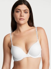 Victoria's Secret White Strap Add 2 Cups Push Up Bra - Image 1 of 3