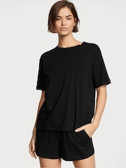 Victoria's Secret Black Cotton Short Pyjama Set - Image 1 of 4