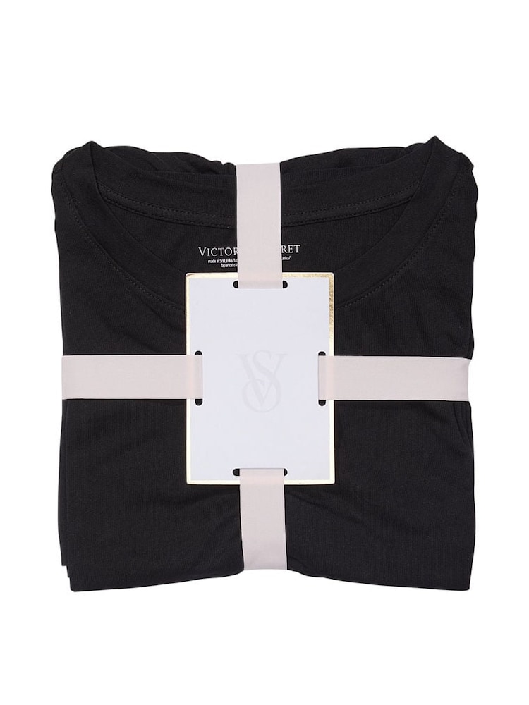 Victoria's Secret Black Cotton Short Pyjama Set - Image 4 of 4