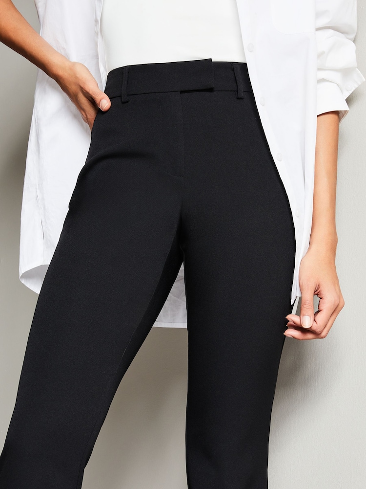 Lipsy Black Smart Bootleg Kick Flare Trousers - Image 4 of 4