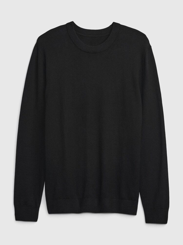 Gap Black Soft Crew Neck Jumper - Image 1 of 2 Gap Black Soft Crew Neck Jumper - Image 1 of 2