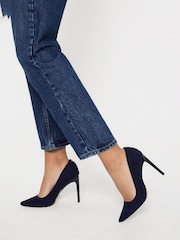 Lipsy Navy Blue Regular Fit Comfort High Heel Court Shoes - Image 4 of 5