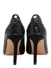 Ravel Black Stiletto-Heel Court Shoes - Image 3 of 4