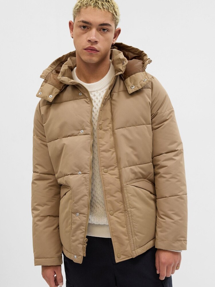 Gap Brown Cold Control Heavy Puffer Jacket - Image 1 of 1