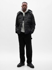 Gap Black Cold Control Heavy Puffer Jacket - Image 1 of 4