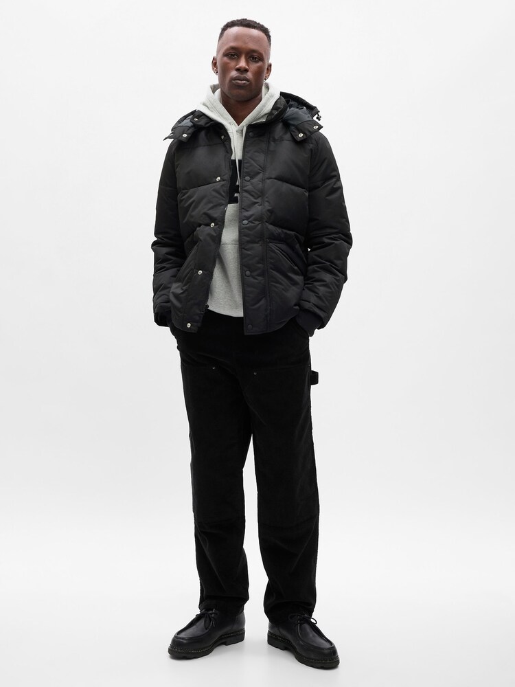 Gap Black Cold Control Heavy Puffer Jacket - Image 1 of 4