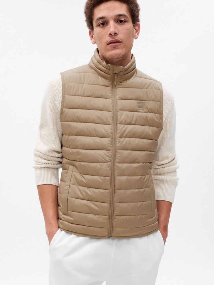 Gap Camel Cold Control Puffer Vest - Image 1 of 1