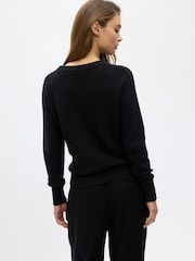 Gap Black Cable Knit Crew Neck Jumper - Image 2 of 3