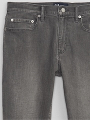 Gap Grey Wash Slim Fit Comfort Stretch Soft Jeans - Image 5 of 6