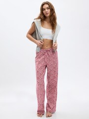 Gap Pink Floral Floral Poplin Pyjama Bottoms - Image 1 of 2