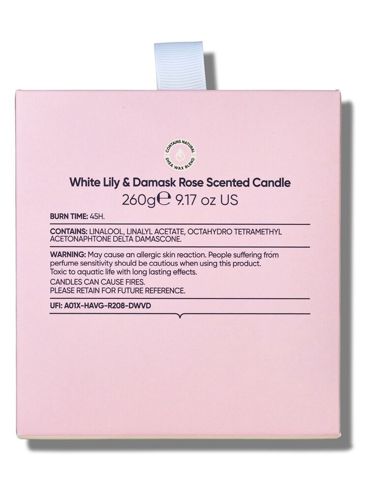 Sanctuary Spa Lily and Rose Scented Candle - Image 4 of 4