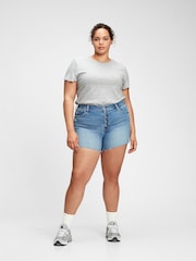 Gap Grey Crew Neck Vintage 100% Organic Cotton Short Sleeve T-Shirt - Image 3 of 5