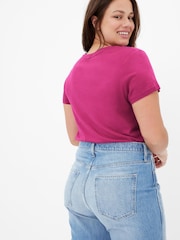 Gap Dark Pink Favourite Short Sleeve Crew Neck T-Shirt - Image 2 of 5
