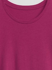 Gap Dark Pink Favourite Short Sleeve Crew Neck T-Shirt - Image 5 of 5