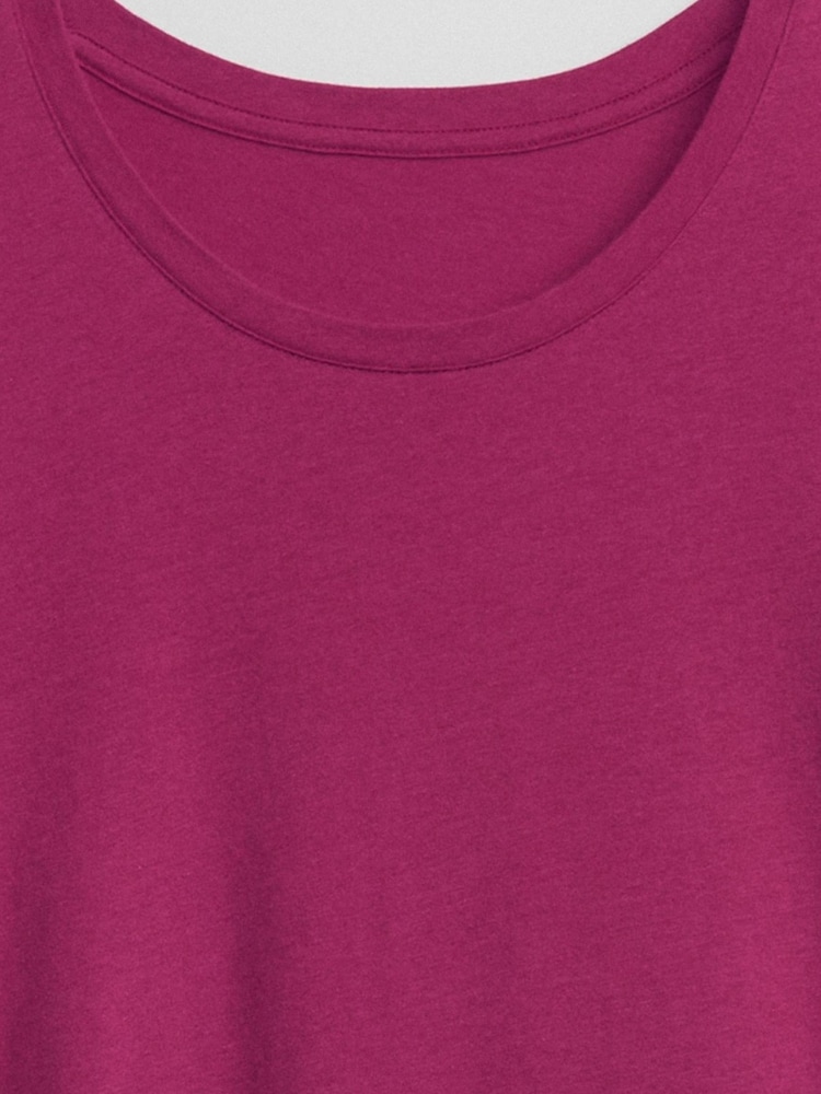 Gap Dark Pink Favourite Short Sleeve Crew Neck T-Shirt - Image 5 of 5