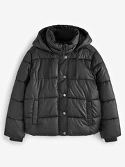 Gap Black Short Puffer Coat - Image 1 of 5