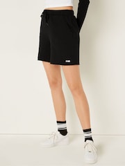 Victoria's Secret PINK Pure Black Fleece Lounge High Waist Short - Image 1 of 4