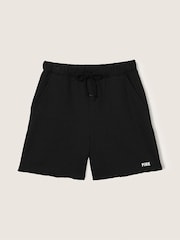 Victoria's Secret PINK Pure Black Fleece Lounge High Waist Short - Image 4 of 4