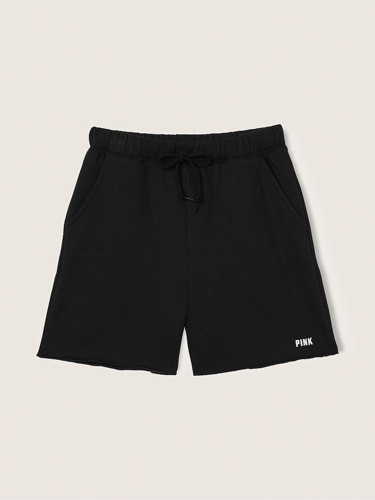 Victoria's Secret PINK Pure Black Fleece Lounge High Waist Short - Image 4 of 4 Victoria's Secret PINK Pure Black Fleece Lounge High Waist Short - Image 4 of 4
