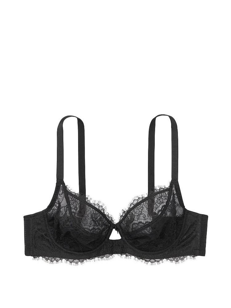 Victoria's Secret Black Lace Full Cup Unlined Bra - Image 4 of 4
