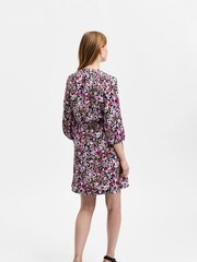 Selected Femme Black Printed Midi Dress - Image 3 of 5