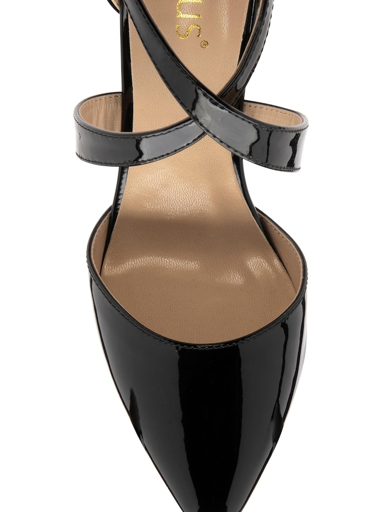 Lotus Footwear Black Patent Court Shoe - Image 4 of 4