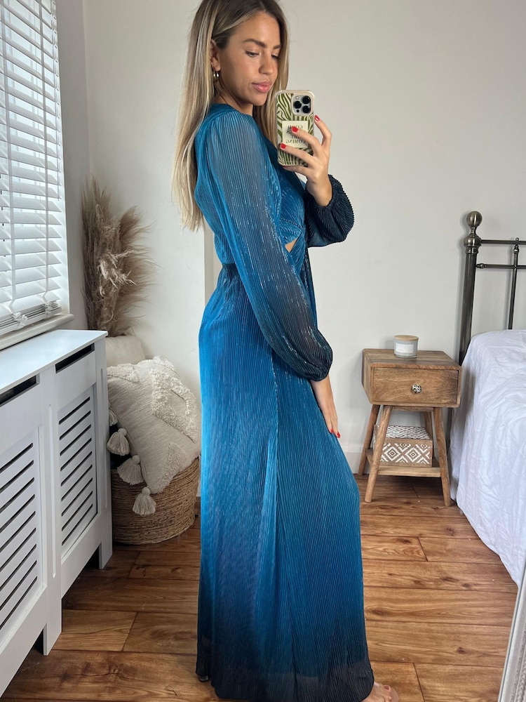 Style Cheat Blue Tami Cut Out Maxi Dress - Image 2 of 4