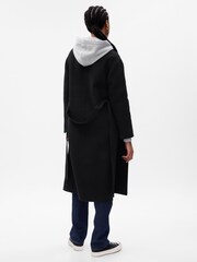 Gap Black Wool Wrap Coat - Image 2 of 5