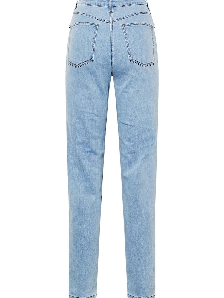Long Tall Sally Blue UNA Mom Jewel Pocket Jean - Image 5 of 5