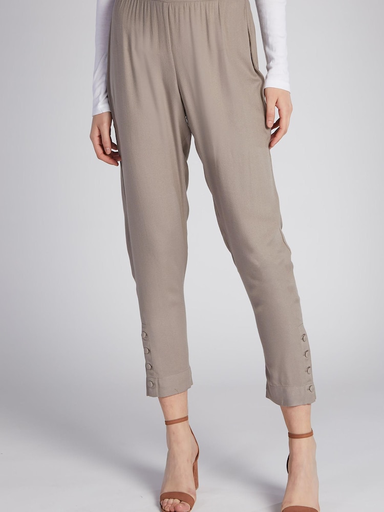 Aab Neutral Button Trousers - Image 1 of 3