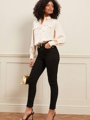 Love & Roses Black Black High Rise Skinny Jean - Image 4 of 4