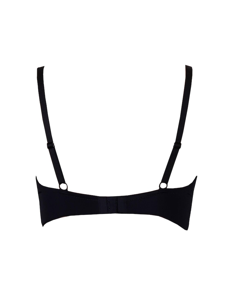Schwarz - Pour Moi Romance Geformter Push-up-BH mit Dekolleté - Bild 5 von 5