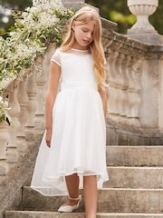 Lipsy Ivory Pearl Trim Occasion Dress - Image 3 of 4