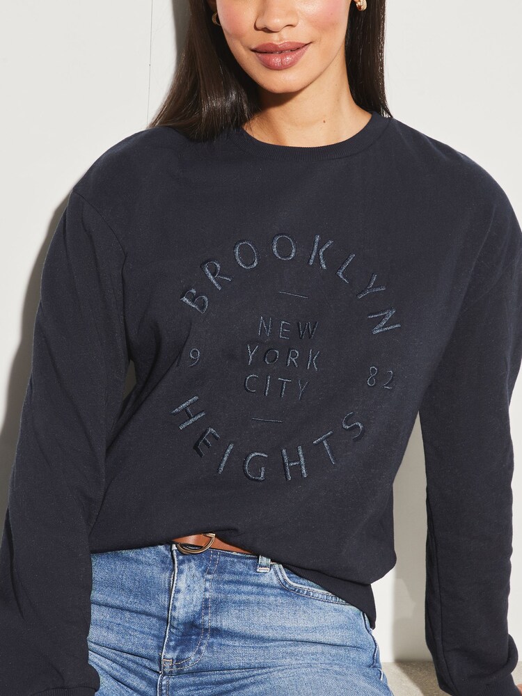 Lipsy Round Neck Sweatshirt - Image 4 of 5