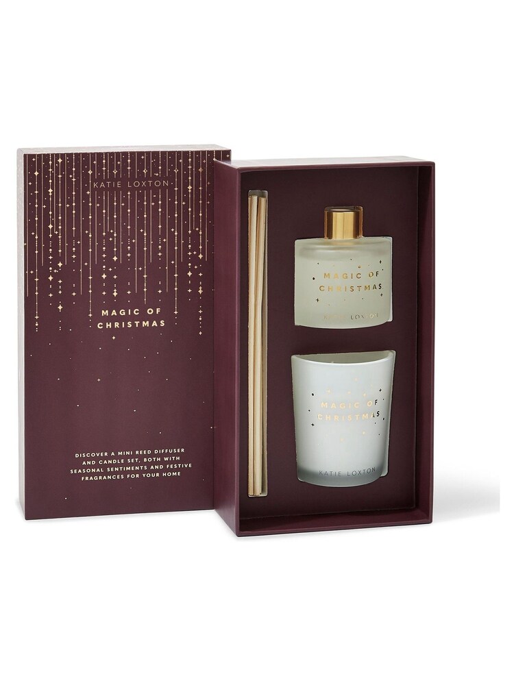 Katie Loxton Clear Magic of Christmas Mini Diffuser & Candle Gift Set - Image 1 of 3