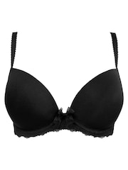 Pour Moi Black Padded Flora Plunge Push Up T Shirt Bra - Image 4 of 5