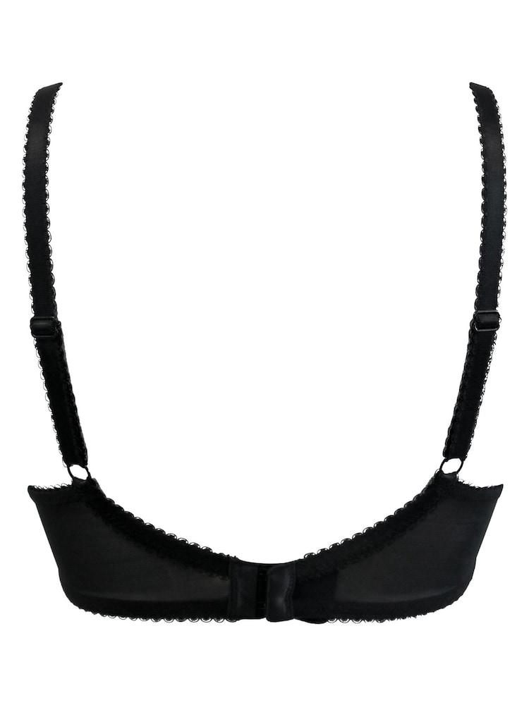 Pour Moi Black Padded Flora Plunge Push Up T Shirt Bra - Image 5 of 5
