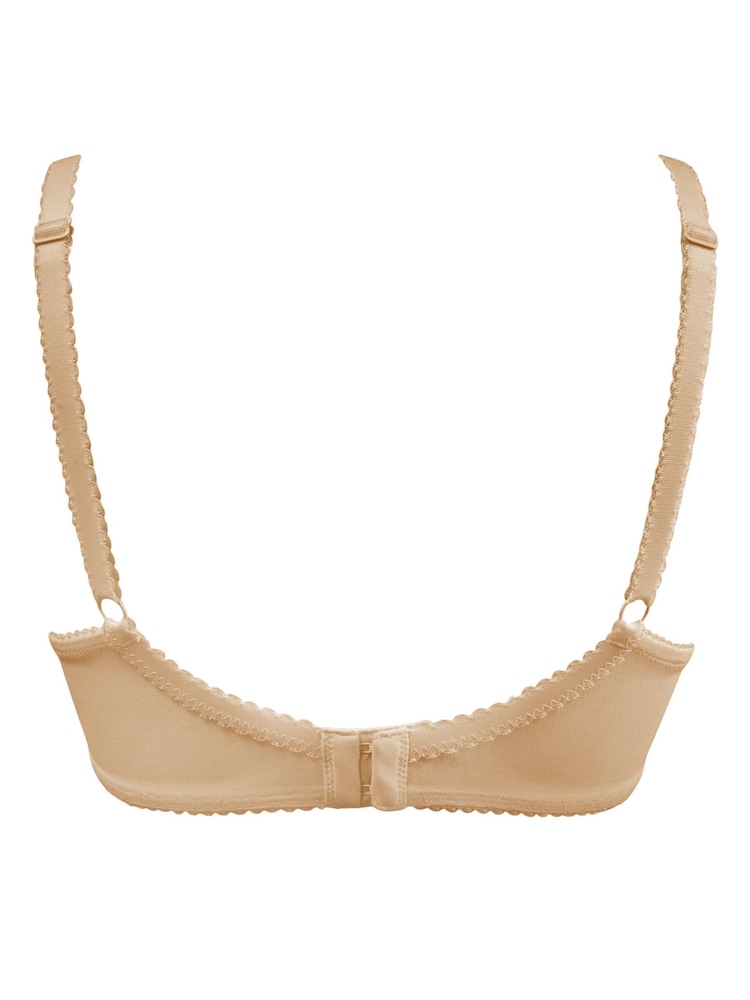 Pour Moi Neutral Padded Flora Plunge Push Up T Shirt Bra - Image 5 of 5
