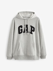 Gap Grey Pullover Arch Logo Hoodie - Image 4 of 4