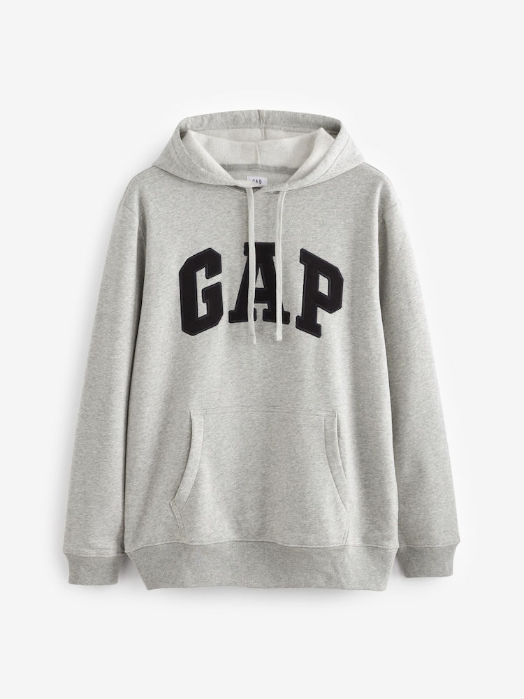 Gap Grey Pullover Arch Logo Hoodie - Image 4 of 4