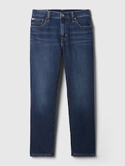 Gap Dark Wash Blue Mid Rise Slim Fit Ankle Length Girlfriend Jeans - Image 7 of 8