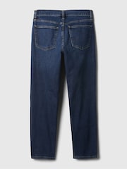 Gap Dark Wash Blue Mid Rise Slim Fit Ankle Length Girlfriend Jeans - Image 8 of 8