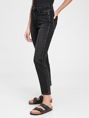 Gap Black High Waisted Ankle Length Vintage Slim Jeans - Image 5 of 7