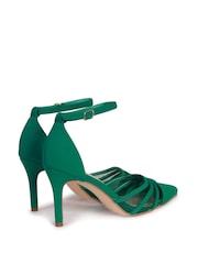 zelena - Stiletto peta z mrežastim sprednjim detajlom Linzi Serri Court - Slika 4 iz 4
