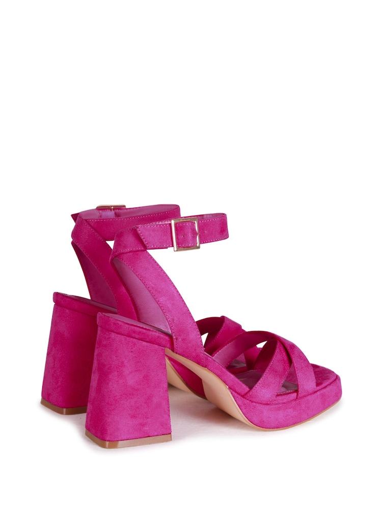 Pink - Linzi Giselle Sandalen mit überkreuzten Riemen und Plateausohle - Bild 4 von 4 Pink - Linzi Giselle Sandalen mit überkreuzten Riemen und Plateausohle - Bild 4 von 4