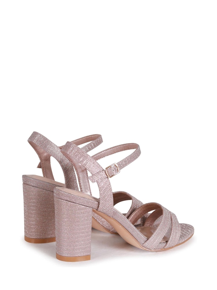 Pink - Linzi Horizon Zarte Glitzersandalen mit Blockabsatz - Bild 4 von 4 Pink - Linzi Horizon Zarte Glitzersandalen mit Blockabsatz - Bild 4 von 4